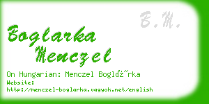 boglarka menczel business card